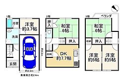 八尾市竹渕東２丁目の一戸建て