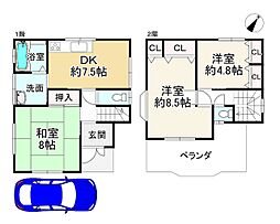 八尾市二俣３丁目の一戸建て