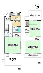 八尾市東久宝寺2丁目の一戸建て