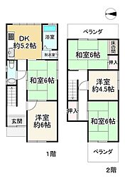柏原市平野２丁目の一戸建て