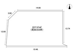 西宮市甲風園３丁目の土地