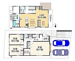 豊中市千里園3丁目の一戸建て