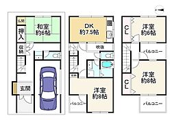 交野市向井田１丁目の一戸建て