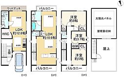 枚方市牧野阪1丁目　中古戸建