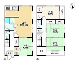 三木市志染町中自由が丘１丁目の一戸建て