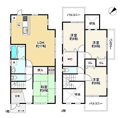 三木市志染町東自由が丘１丁目の一戸建て