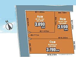 松戸市松戸新田　土地全3区画　B区画