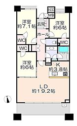 パークハウスつくば研究学園けやきレジデンス弐番館7階 707