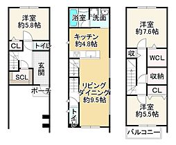 堺市西区浜寺諏訪森町東１丁の一戸建て