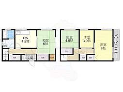 柏原市旭ケ丘２丁目の一戸建て