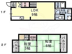野々上1丁目貸家 1