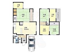 八尾市郡川6丁目戸建貸家