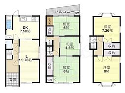 八尾市垣内5丁目の一戸建て