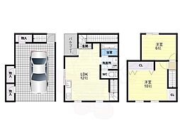 跡部南の町1丁目貸家