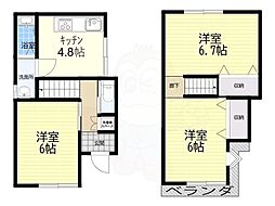 八尾市萱振町３丁目の一戸建て