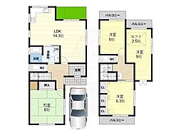 旭ヶ丘2丁目貸家