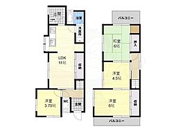 柏原市古町３丁目の一戸建て