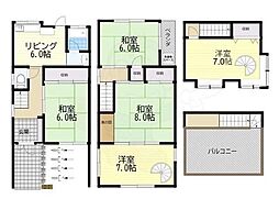 八尾市竹渕東1丁目貸家