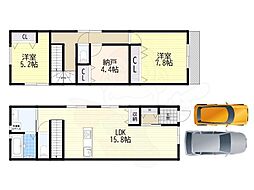 松原市西大塚2丁目の一戸建て