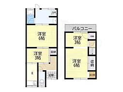 天美北5丁目戸建て賃貸(長屋)