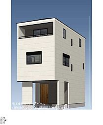 台町　水回り設備が集約されたプランの3階建て邸宅