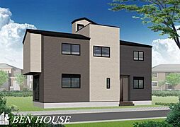 馬絹4丁目　ルーフバルコニーのある2階建て邸宅