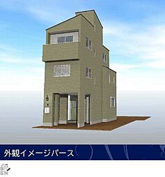 大島3丁目　水回り設備集約プランの3階建て邸宅