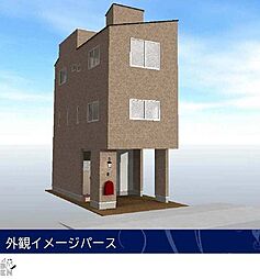 大島3丁目　洗面、浴室3階の間取プラン3階建て邸宅