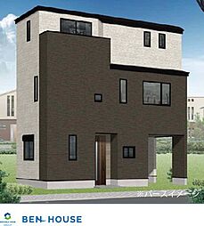 川崎区出来野　使い勝手の良いＬ型キッチン採用の3階建て邸宅