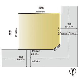 緑区中山6丁目 建築条件無し売地