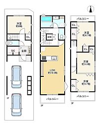 大阪市東住吉区鷹合２丁目の一戸建て