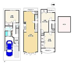大阪市東住吉区桑津５丁目の一戸建て