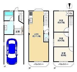 大阪市東住吉区桑津１丁目の一戸建て