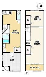大阪市東住吉区田辺５丁目の一戸建て