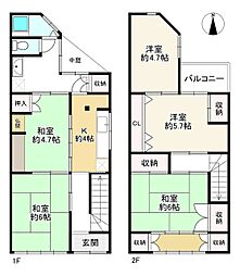 大阪市東住吉区杭全６丁目の一戸建て