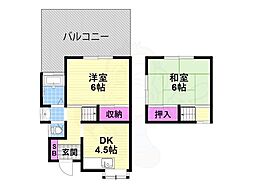 南楠2戸1貸家(東端)