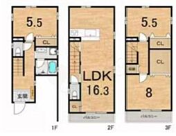 大阪市福島区野田5丁目の一戸建て