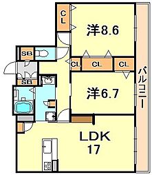 シャーメゾンガーデンズ芦屋平田町 105