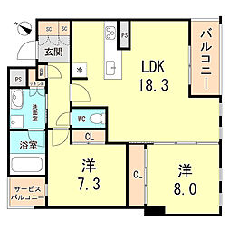 ミレーネ芦屋東山 303