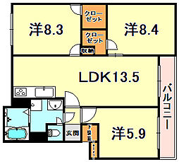 山御影マンションＦ棟 504