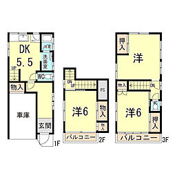 千旦通3丁目貸家