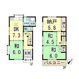 旭が丘3丁目貸家