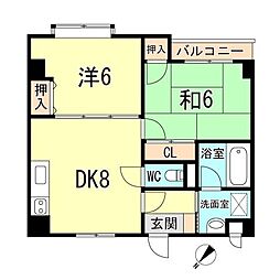 八幡西島田ハイツ 2B