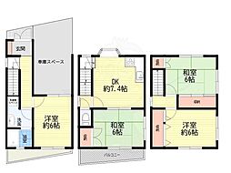 口谷西3丁目戸建て