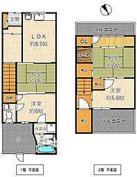 尼崎市杭瀬本町2丁目貸家