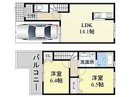 堺市西区浜寺諏訪森町中１丁の一戸建て