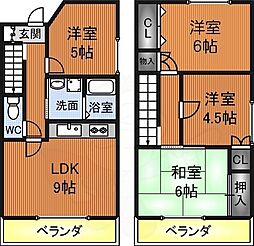 ハイツ上野芝1・2号館 2-202