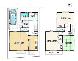 八幡市美濃山西ノ口の一戸建て