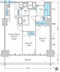 ロイヤルパークスER万代 1303