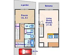 城陽市富野乾垣内の一戸建て